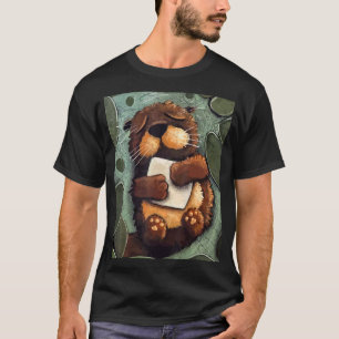 Sleeping Sea Otter Party Animal Kindergarten T-Shirt