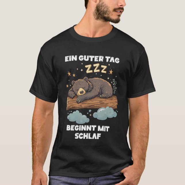Sleeping shirt Bear Scarving Bear funny spell (Front)