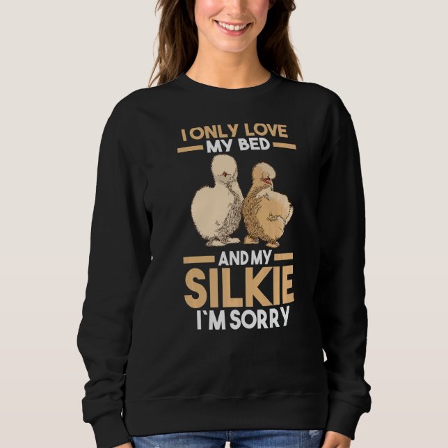 Sleeping Silkie Chicken Sweatshirt (Front)