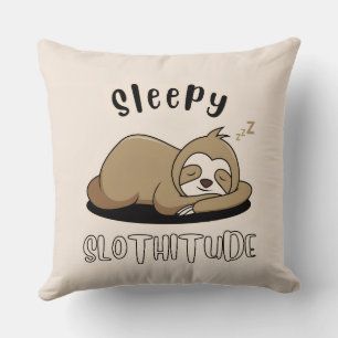 sleeping sloth cutie comfortable pillow