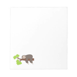 Sleeping Sloth Notepad