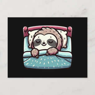 Sleeping Sloth - Peaceful Charming Postcard