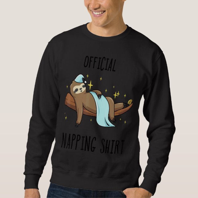 Sleeping Sloth Pyjamas Sleepyhead Sweatshirt (Front)