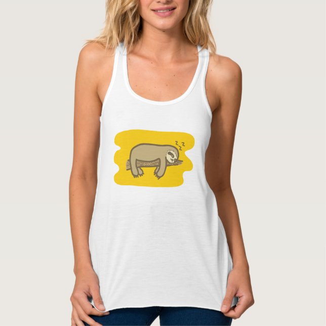 Sleeping sloth Women singlet (Front)