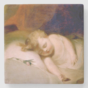 Sleeping Son (by Thomas Sully) Stone Coaster