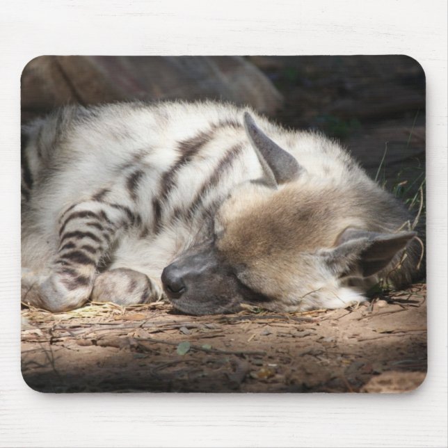 sleeping striped hyena mouse pad (Front)