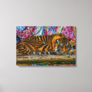 Sleeping Tiger Canvas Print
