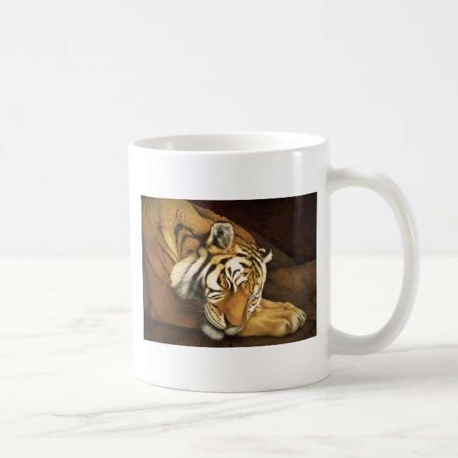 sleeping tiger coffee mug (Right)