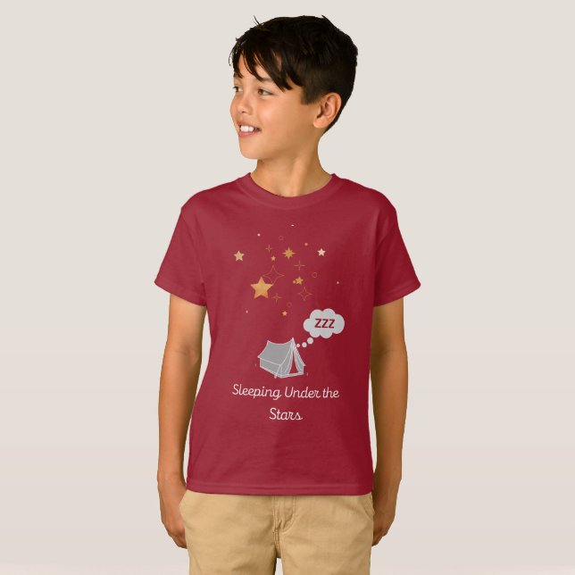 Sleeping Under the Stars Kid's Basic T-shirt (Front Full)