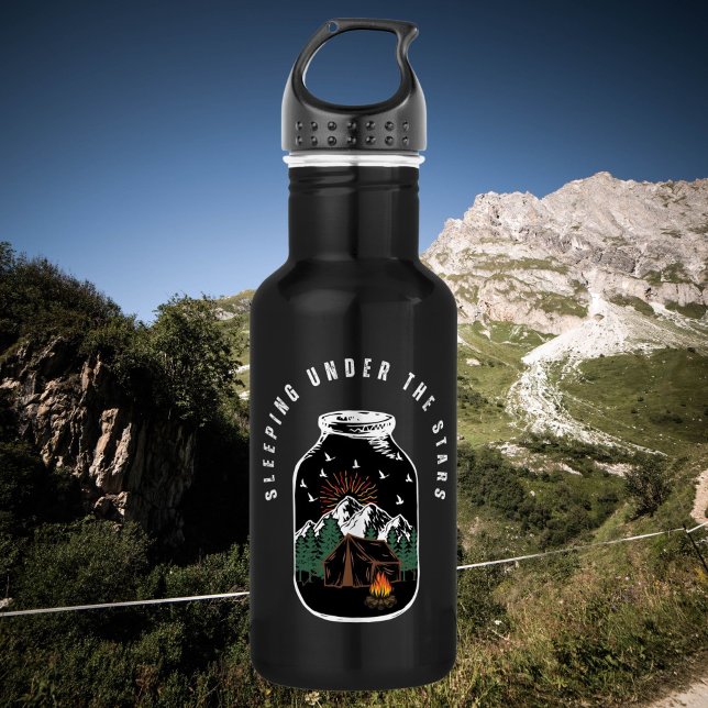 Sleeping Under The Stars Outdoor Camping 532 Ml Water Bottle (Creator Uploaded)