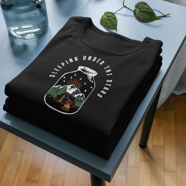 Sleeping Under The Stars Outdoor Camping T-Shirt (Creator Uploaded)