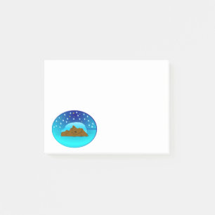 Sleeping Winter Bear Post-It Notes
