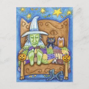Sleeping Witch Postcard