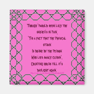 "SLEEPING WITH A CHAINSAW SNORER" MAGNET