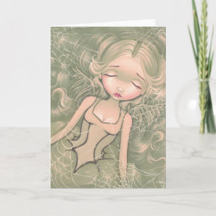 "Sleeping with Spiderwebs" Greeting Card