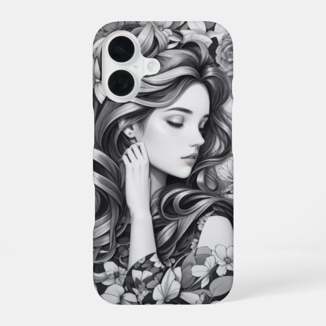 Sleeping Woman Phone Case (Back)