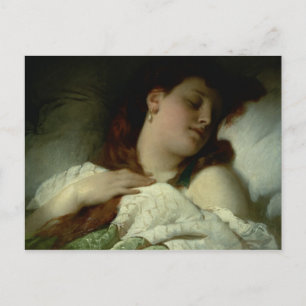 Sleeping Woman Postcard