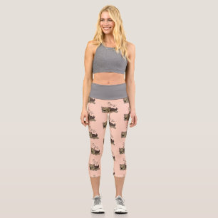 Sleeping Yorkshire Terrier Dog Lover ZZZ Pet Owner Capri Leggings