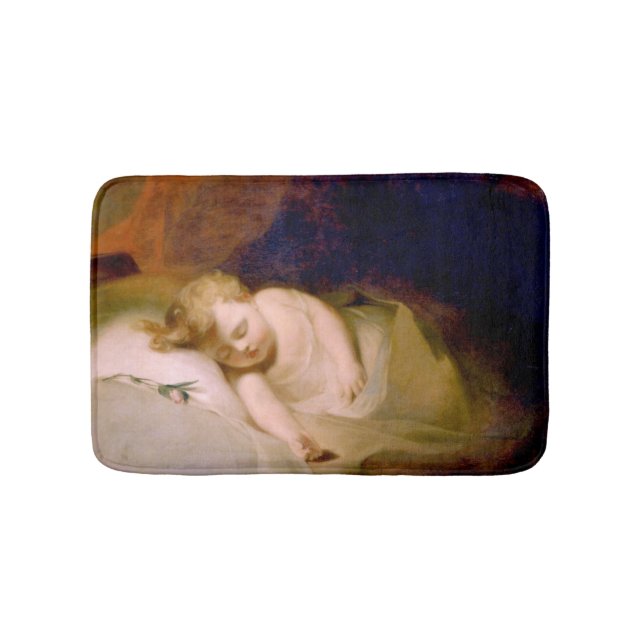 Sleeping Young Boy (by Thomas Sully) Bath Mat (Front)