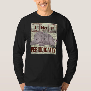 Sleeping Zoo Animal I Nap Periodically Pj Cute Ele T-Shirt