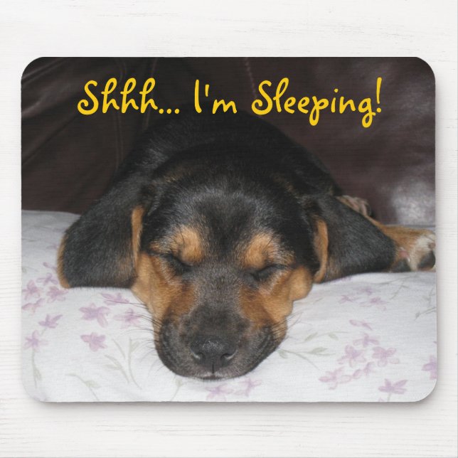 sleepingjackson, Shhh... I'm Sleeping! Mouse Pad (Front)