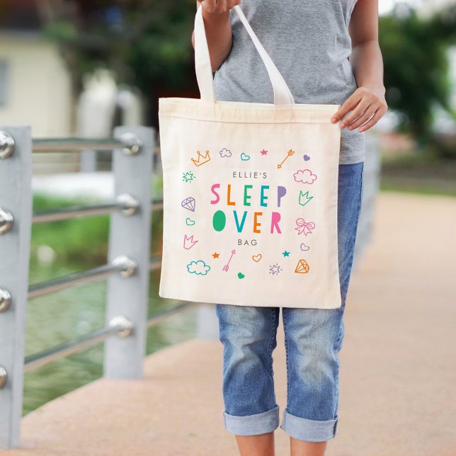 Sleepover Bag Editable Colour Slumber Party Tote (Creator Uploaded)