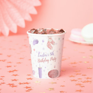 Sleepover Pajama Birthday Party Paper Cups