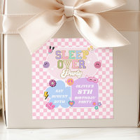 Sleepover Preppy Varsity Patch Birthday Party
