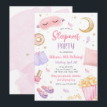 Sleepover Slumber Party Girl Spa Pink Birthday Inv Invitation<br><div class="desc">♥ A fun invitation for your little ones birthday party!</div>