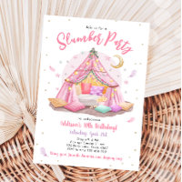 Sleepover Slumber Party Glamping Tent Birthday