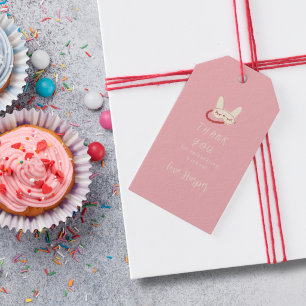 sleepover slumber party thank you favor treat gift tags