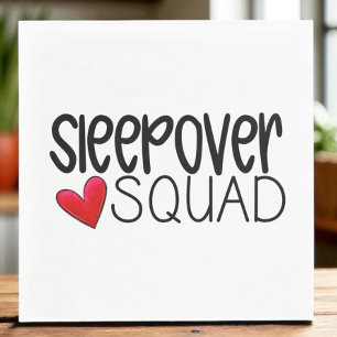 Sleepover Squad Heart Party  Napkin