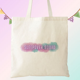Sleepover Squad   Pretty pastel party favour  Tote Bag