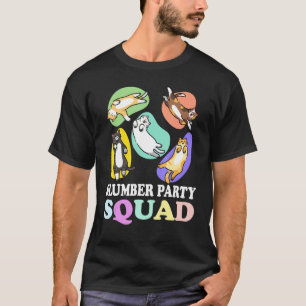 Sleepover Squad Slumber Party Squad Pajama Cats Sl T-Shirt