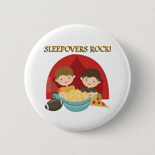 Sleepovers Rock 6 Cm Round Badge