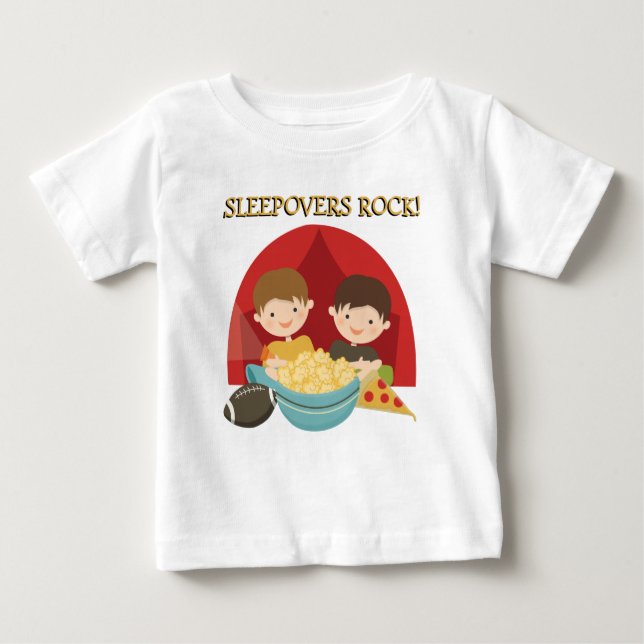 Sleepovers Rock Baby T-Shirt (Front)