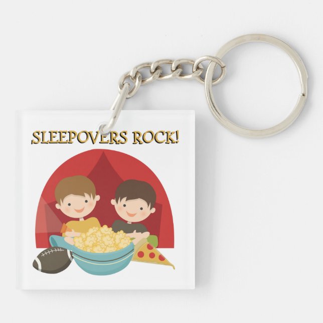 Sleepovers Rock Key Ring (Back)