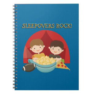 Sleepovers Rock Spiral Notebook
