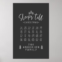 Sleeps 'till Christmas modern minimalist farmhouse