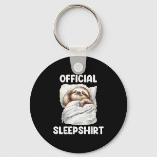 Sleepshirt Cute Sleeng Sloth Animal Lovers Pajama Key Ring