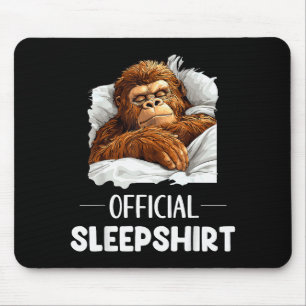 Sleepshirt Sleeng Bigfoot Sasquatch Lovers Pajama  Mouse Pad