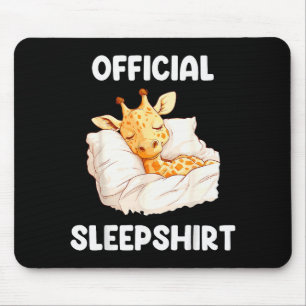 Sleepshirt Sleeng Giraffe Animal Lovers Pajama Mouse Pad