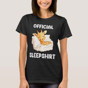 Sleepshirt Sleeng Giraffe Animal Lovers Pajama T-Shirt