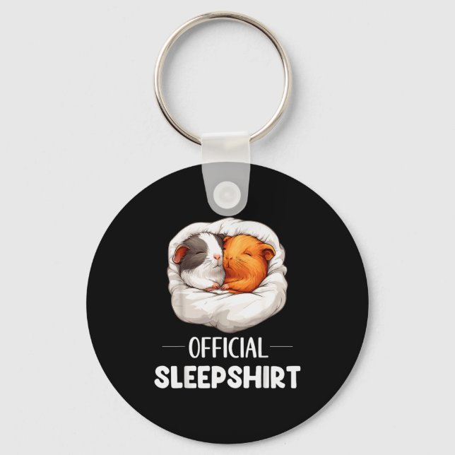 Sleepshirt Sleeng Guinea G Animal Lovers Pajama  Key Ring (Front)