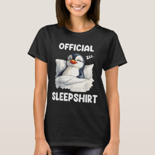 Sleepshirt Sleeng Penguin Animal Lovers Pajama  T-Shirt