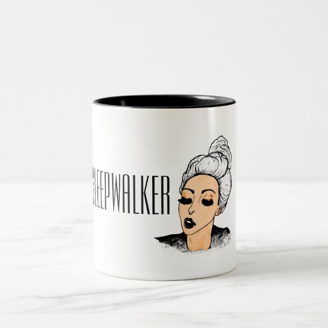 Sleepwalker girl morning mug (Center)