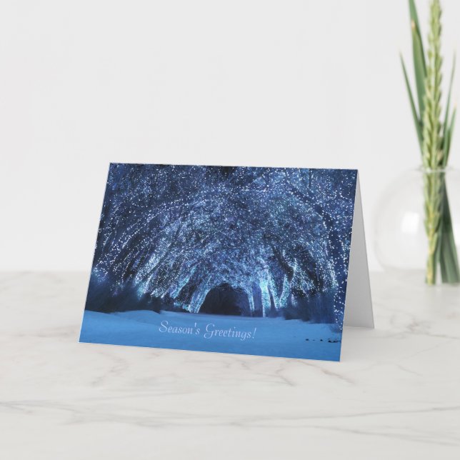 "Sleepwalker Wood (Blue)" Christmas Card (Front)