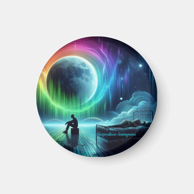 Sleepwalkers Anonymous Round Magnet (Front)