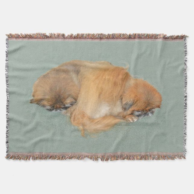 Sleepy Afternoon Throw Blanket (Front)