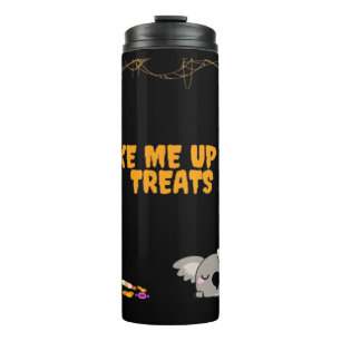 Sleepy animal ready for Halloween treats! Classic  Thermal Tumbler
